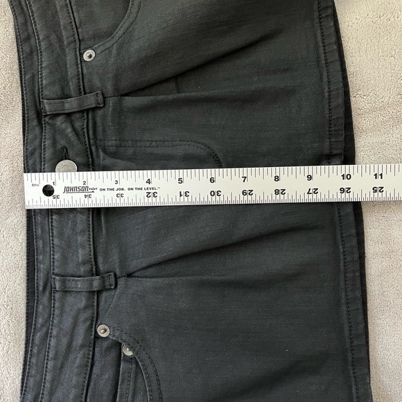 SER.O.YA RILEY WAX COATED BLACK DENIM MINI SKIRT 26 NEW Edgy Grunge Bikercore - Picture 14 of 14